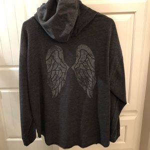 Victoria Secret grey sweatshirt with wings design
